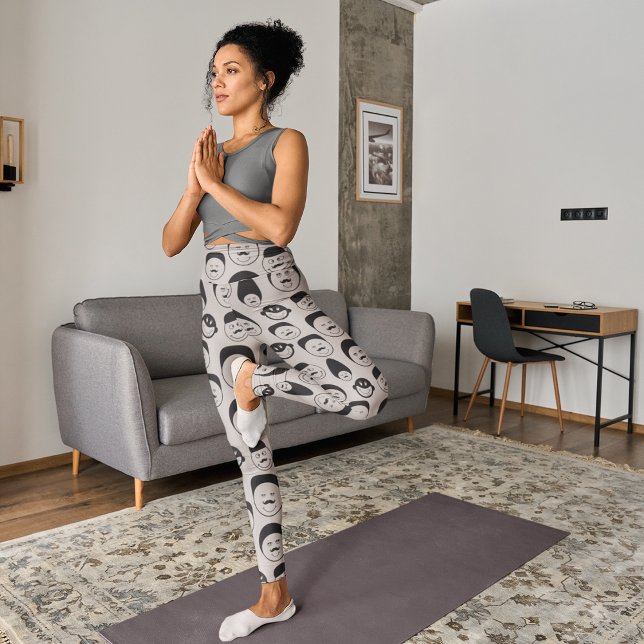 Leggings Caras cómicas divertidas (Subido por el creador)