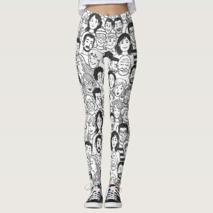 Leggings Caras de la gente