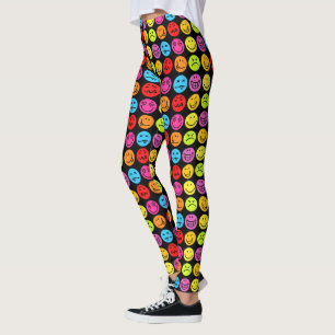 Leggings Caras divertidas y coloridas