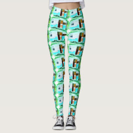 Leggings caravana vintage casa Thunder_Cove