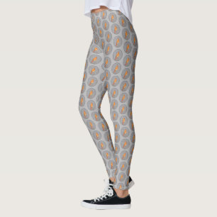 Leggings Cardenal sobre pintura de bifurcaciones - Arte de 