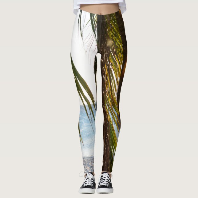 Leggings Caribbean Beach Blis #2 #wall #art (Anverso)