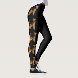 Leggings Caricatura de Airedale Terrier Perro Bingley Terri