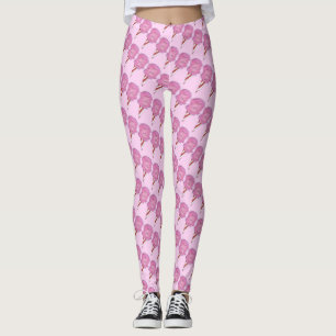 Leggings Carnaval de azúcar con espuma de algodón rosa