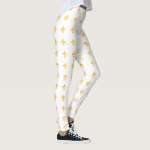 Leggings Carnaval de Mardi Gras Fleur de Lis Diamond Harleq