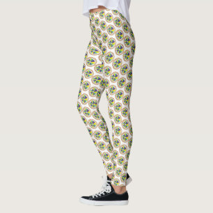 Leggings Carnaval del Rey Pastel de Nueva Orleans NOLA Mard