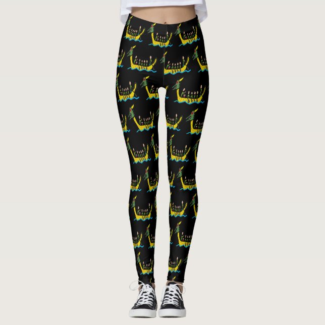 Leggings Carreras del barco Dragon (Anverso)