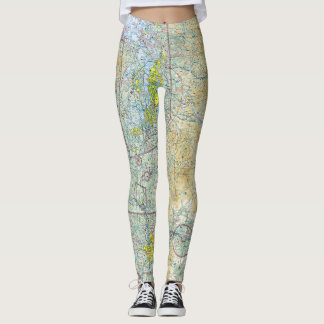 Leggings Carta Seccional de Seattle