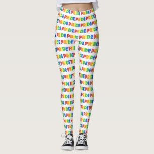 Leggings Cartas arcoiris en la celebración del mes del Orgu
