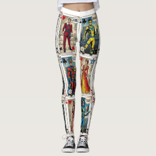 Leggings Cartas de juego de Pop Art – Juego completo de car