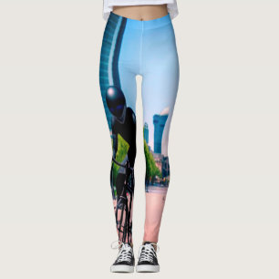 Leggings Cartel de arte digital de naturaleza alienígena ti
