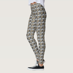 Leggings Casa de la playa de pingüinos,