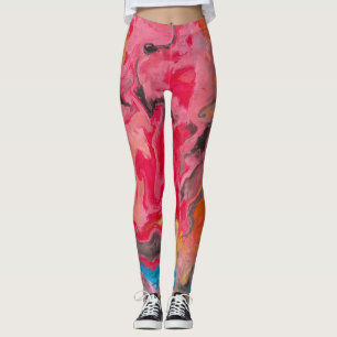 Leggings Cascada de arco iris abstracta