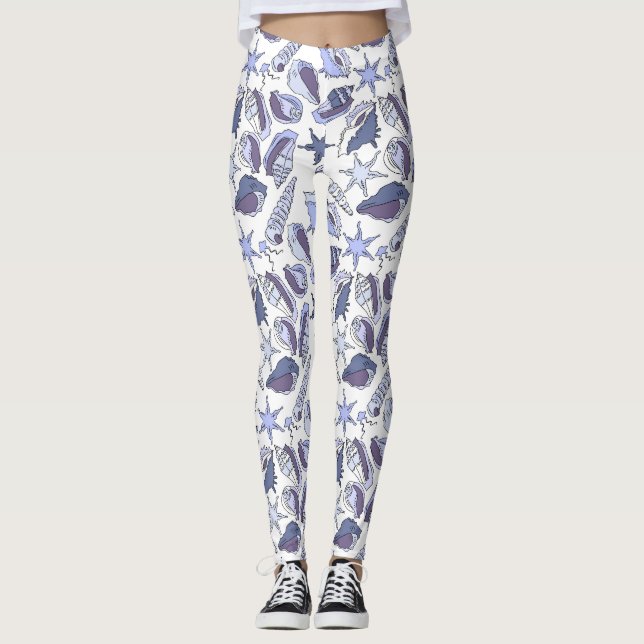 Leggings Cascos marinos Lavendar (Anverso)