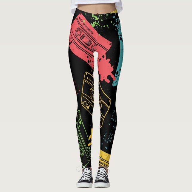 Leggings Casetes Guay Grunge de estilo 90 (Anverso)