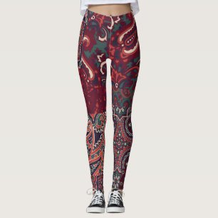 Leggings Cashmere Paisley Silk: Resumen de chantaje vintage