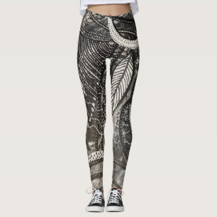 Leggings Casi en todas partes 4 Pinturas acrílicas en blanc