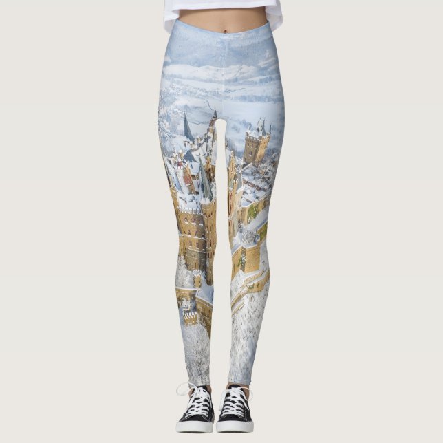 Leggings Castillo aéreo Hohenzollern: Alemania nevada. (Anverso)