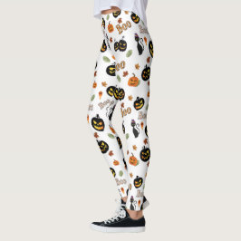 Leggings Cat Boo Halloween