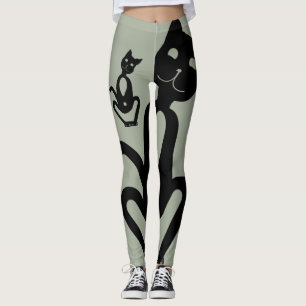 Leggings CAT NEGRO por Slipperywindow