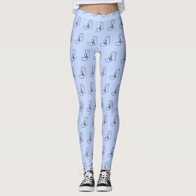 LEGGINGS CAT Y NOTA MUSICAL (Anverso)