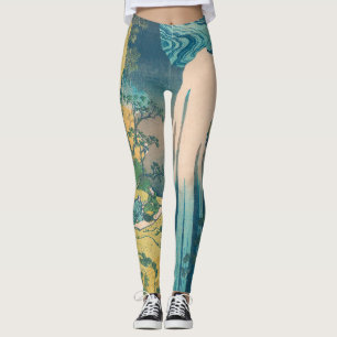 Leggings Catarata Amida de Hokusai Japón Catarata
