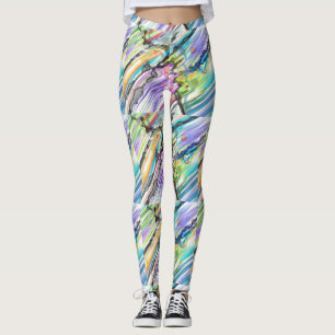 LEGGINGS CATEGORÍA CINCO DISEÑO DE ARTE ABSTRACTO