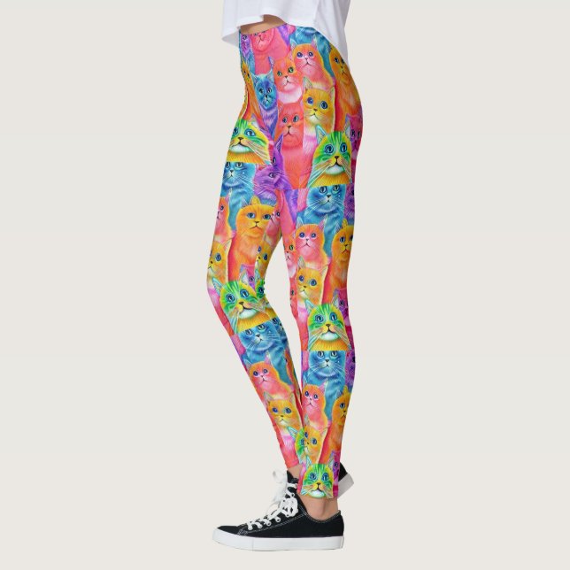 Leggings Cats Friends Colorful (Izquierda)