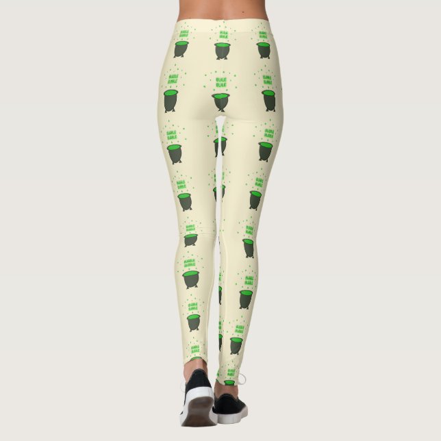 Leggings Cauldron y Bubbling Green Brew Halloween (Reverso)