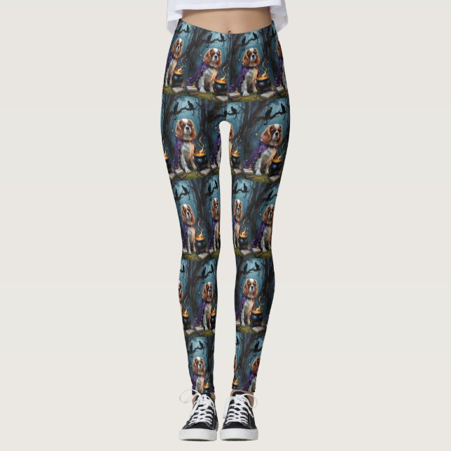 Leggings Cavalier King Charles Spaniel Caprichoso Halloween (Anverso)
