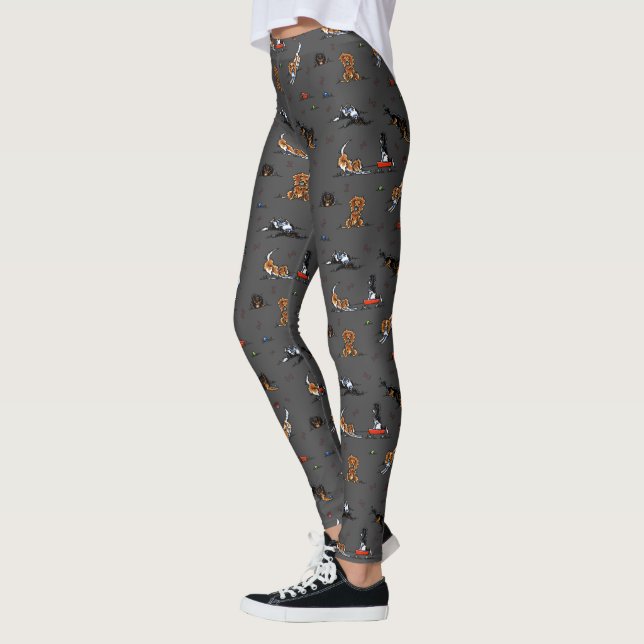 Leggings Cavalier King Charles Spaniels Doodles CKCS (Izquierda)