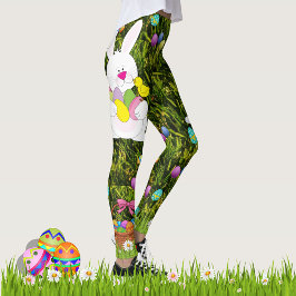 Leggings Caza de huevos de conejito de Pascua: el trabajo d