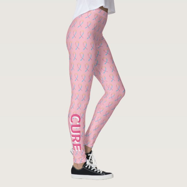 Leggings CDH Awareness Ribbon Hope Cure Leyendas de Arte Pe (Derecha)
