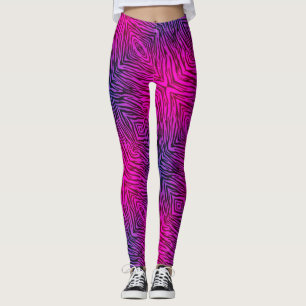 Leggings Cebra de las rosas fuertes
