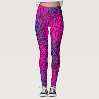 Leggings Cebra de las rosas fuertes