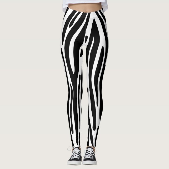 Leggings Cebra legendaria, leyenda animal para mujeres (Anverso)
