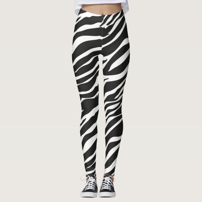 Leggings Cebra legendaria, leyenda animal para mujeres (Anverso)