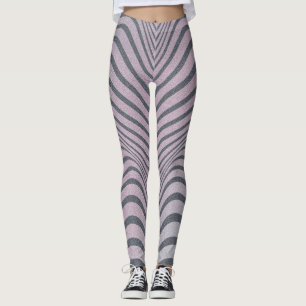 Leggings Cebra Psicodélica: Rayas Vintage Graves.