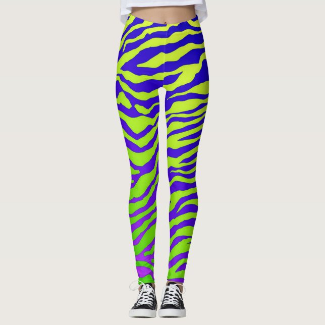 Leggings Cebra verde (Anverso)