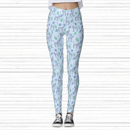 Leggings Cebras con Martinis Blue Fun Fitness Athrecreación