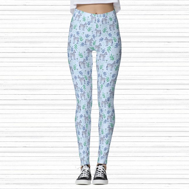 Leggings Cebras con Martinis Blue Fun Fitness Athrecreación (Subido por el creador)
