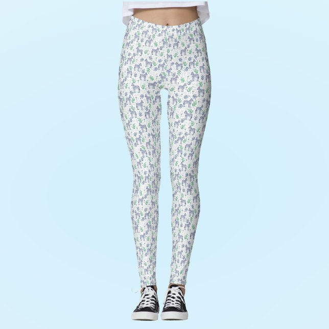 Leggings Cebras con martinis White Fun Fitness atlético (Subido por el creador)