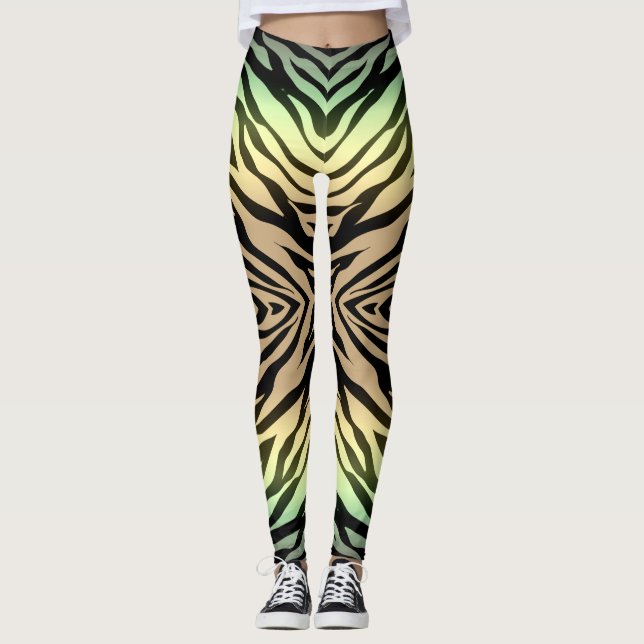 Leggings Cebras en el bosque (Anverso)