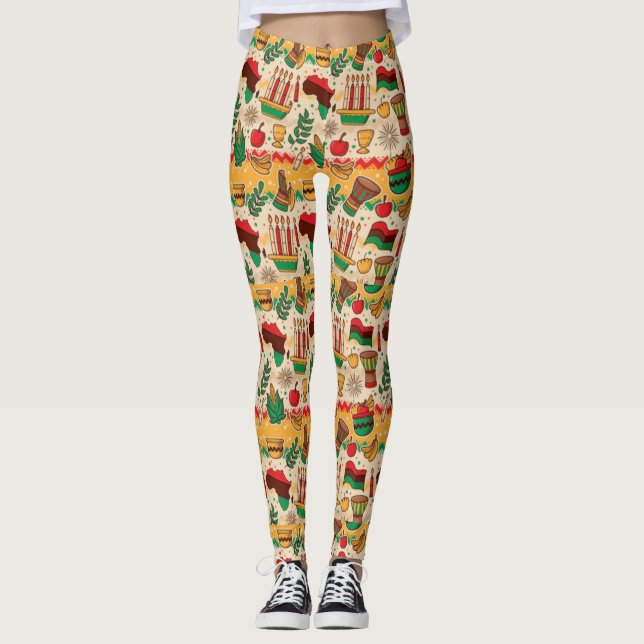 Leggings Celebración de Kwanzaa (Anverso)