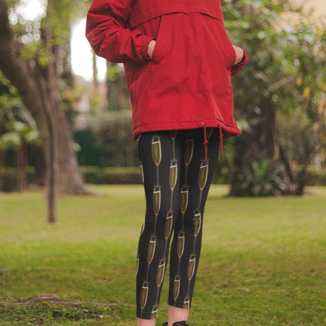 Leggings Celebración de Nochevieja en Champagne Black (Subido por el creador)