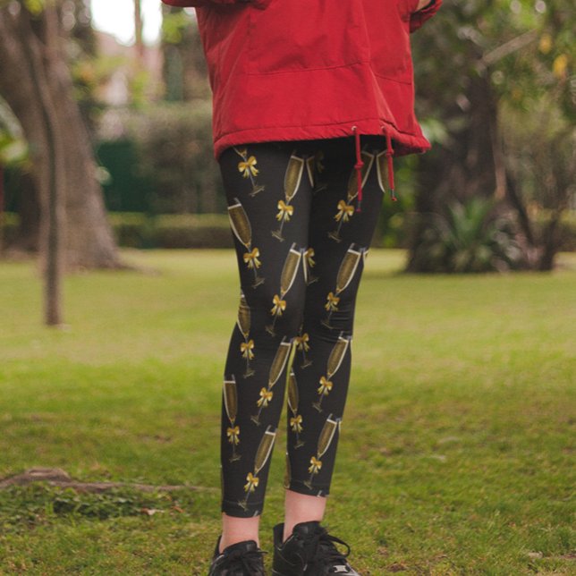 Leggings Celebración de Nochevieja en Champagne Black (Subido por el creador)