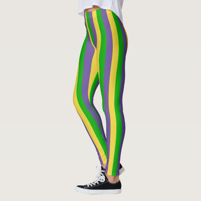 Leggings Celebrando el Carnaval de Mardi Gras (Izquierda)
