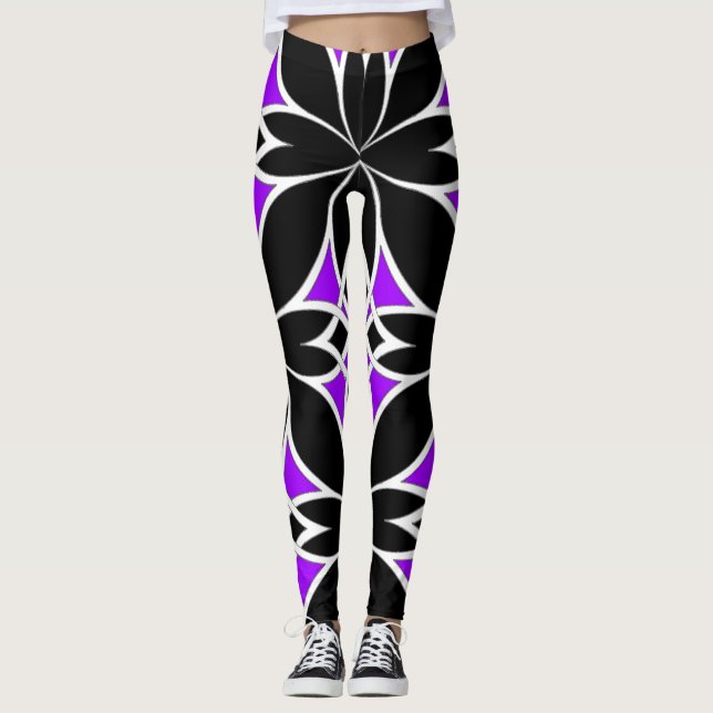 Leggings Celta espejado (Púrpura) (Anverso)