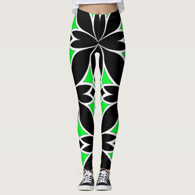 Leggings Celta espejado (verde) (Anverso)