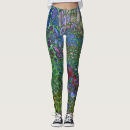 Leggings Células psicodélicas oscuras